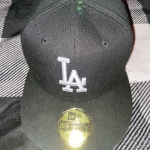 Black LA Fitted Hat
